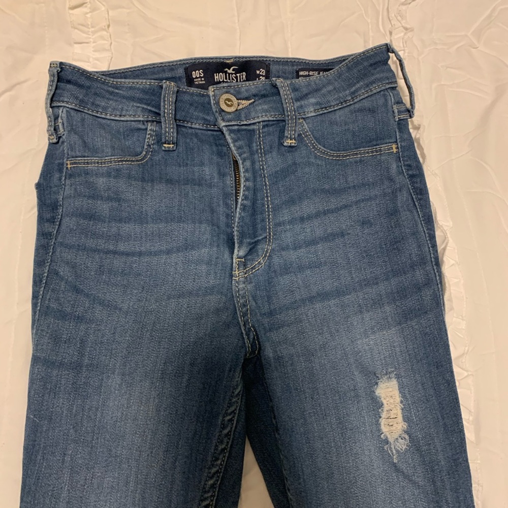 High rise skinny jeans